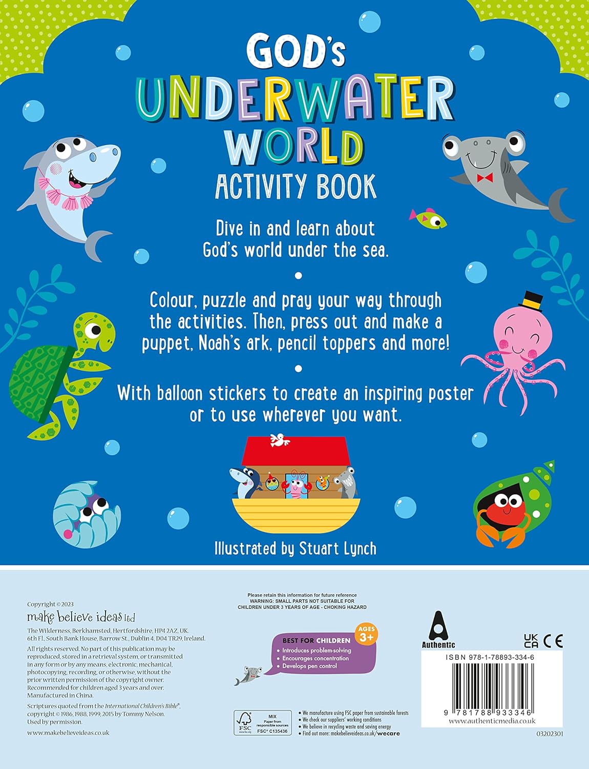 GOD'S UNDERWATER WORLD ACTIVITY BOOK