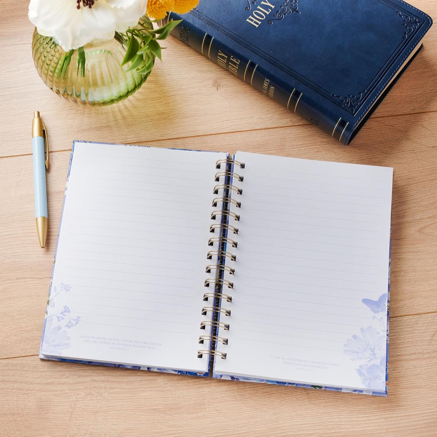 JOURNAL: BUTTERFLY  PRAY  BLUE