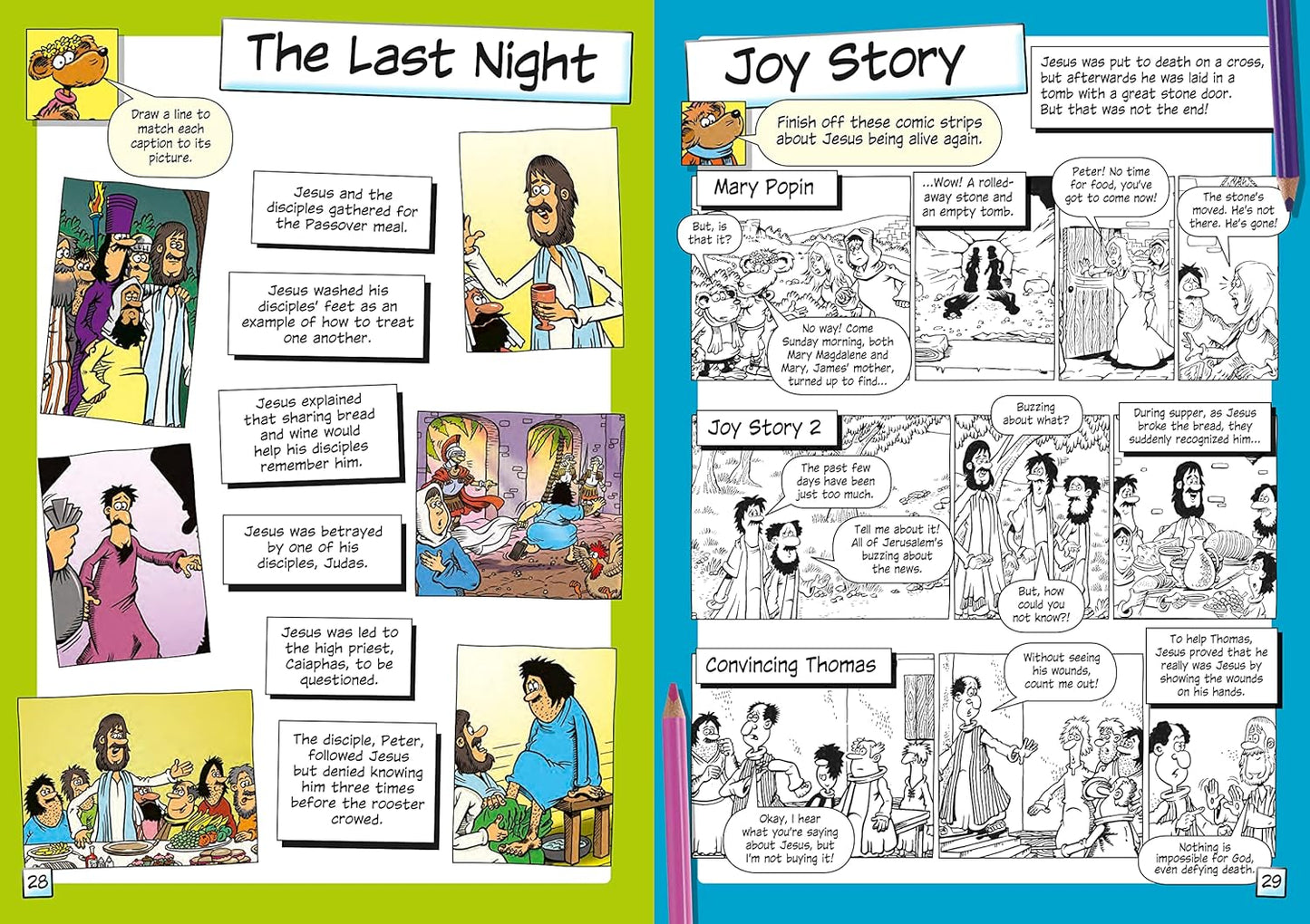 THE LION KIDS BIBLE COMIC ACTIVITY BOOK