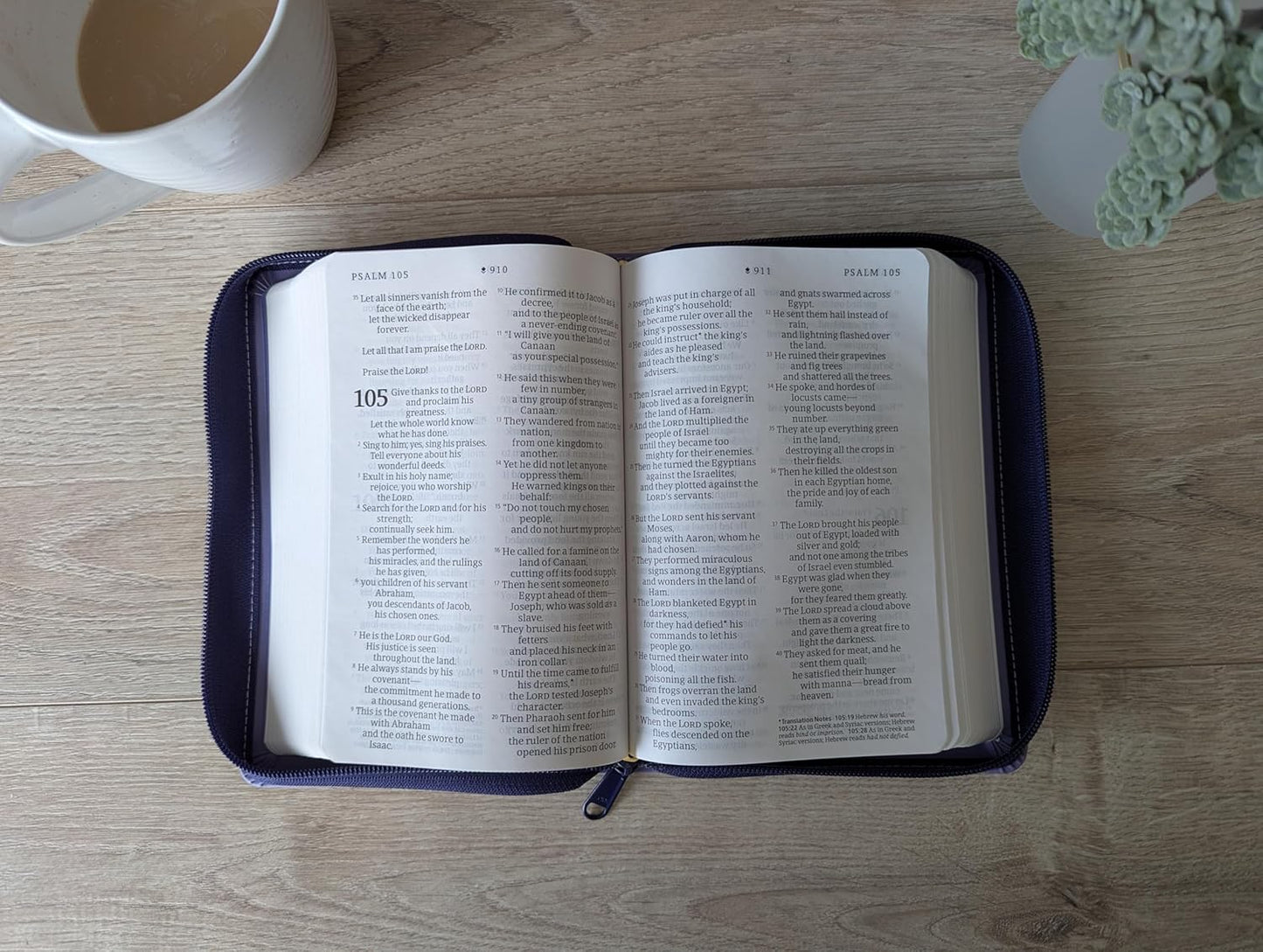 B NLT COMPACT GIANT PRINT ZIPPER BIBLE FILAMENT ENABLED BLACK CROSS INDEXED (RED LETTER EDITION)