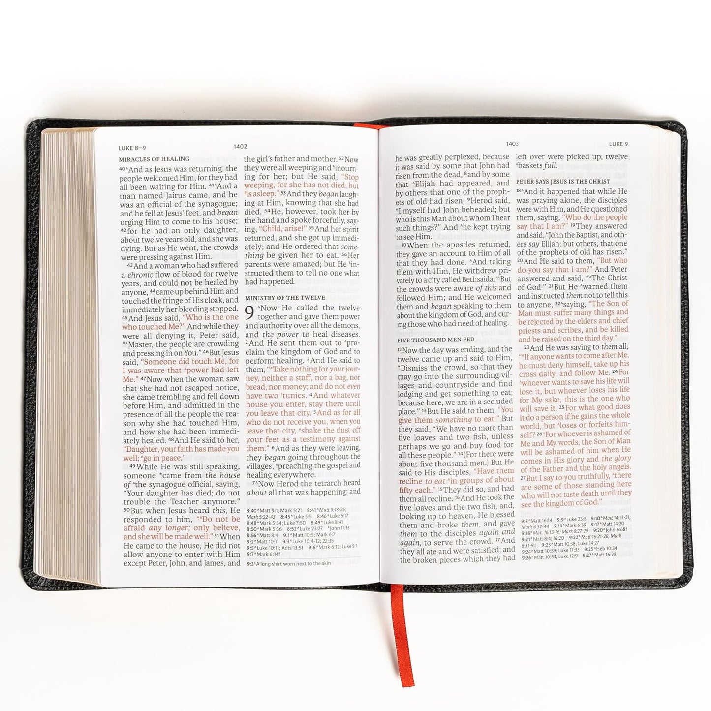 B NASB LARGE PRINT PERSONAL SIZE REFERENCE BIBLE BLACK (RED LETTER EDITION)