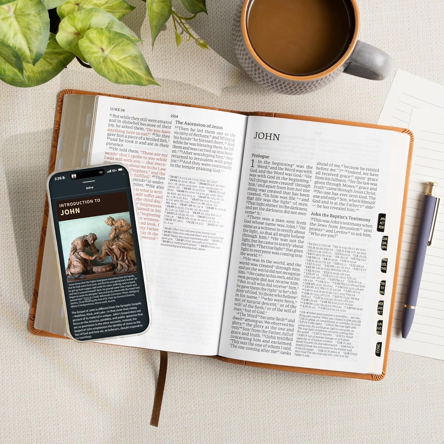B CSB LARGE PRINT PERSONAL SIZE REFERENCE BIBLE  DIGITAL STUDY EDITION  BROWN  INDEXED (RED LETTER EDITION)