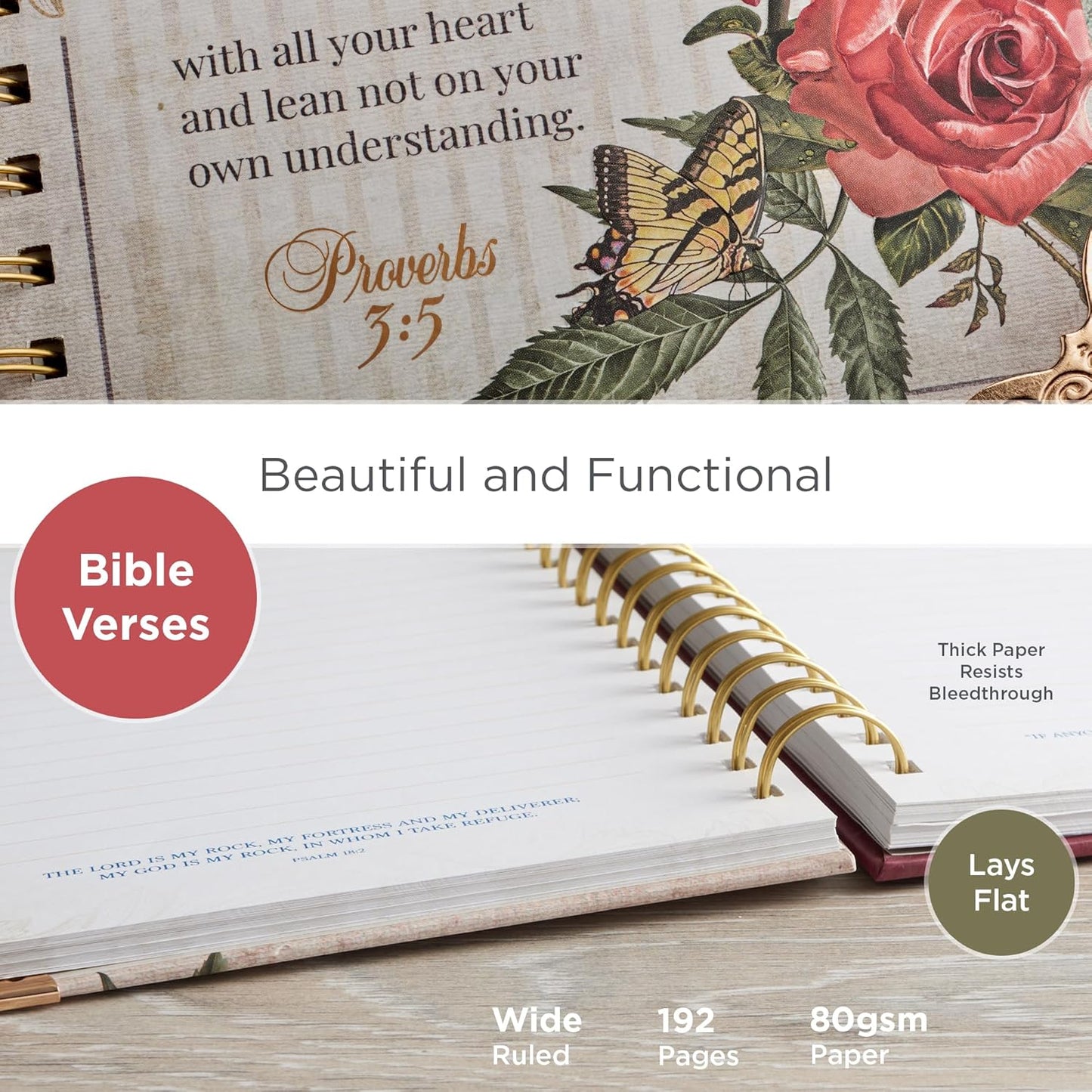 JOURNAL: TRUST IN THE LORD WITH METAL CORNERS (HOPE & TRUST COLLECTION) (PROVERBS 3:5)