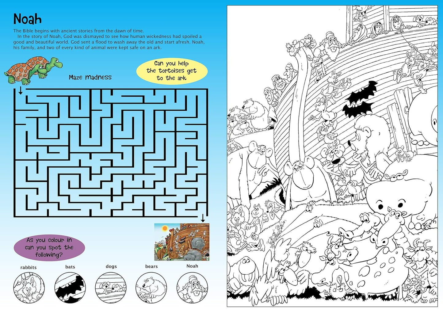 THE LION PICTURE PUZZLE BIBLE COLOURING AND ACTIVITY BOOK