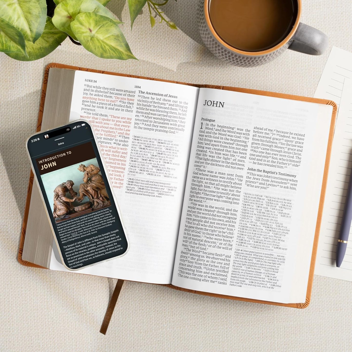 B CSB LARGE PRINT PERSONAL SIZE REFERENCE BIBLE  DIGITAL STUDY EDITION  BROWN (RED LETTER EDITION)