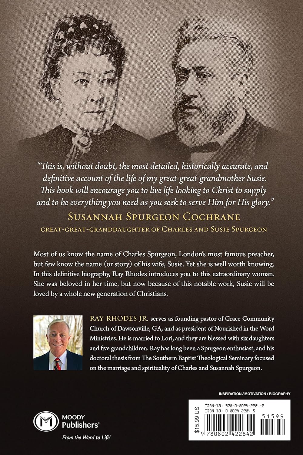 SUSIE: THE LIFE AND LEGACY OF SUSANNAH SPURGEON  WIFE OF CHARLES H. SPURGEON