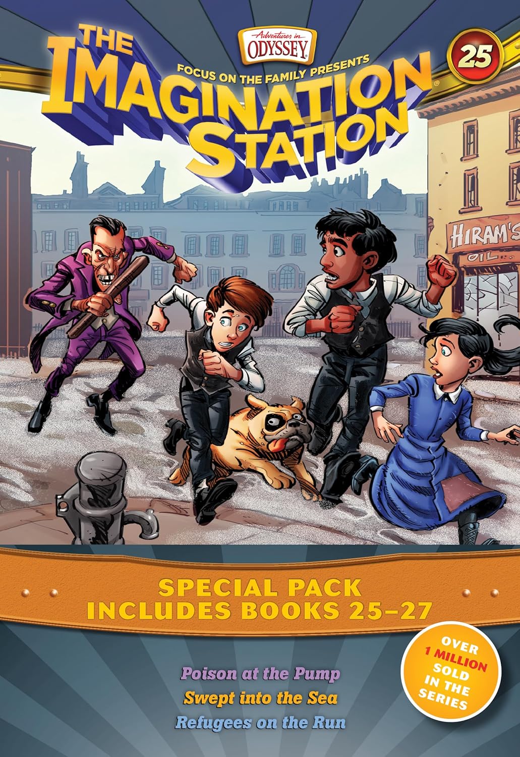 IMAGINATION STATION (VOLUME 25-27): POISON AT THE PUMP / SWEPT INTO THE SEA / REFUGEES ON THE RUN (ADVENTURES IN ODYSSEY IMAGINATION STATION (AIO) SERIES)