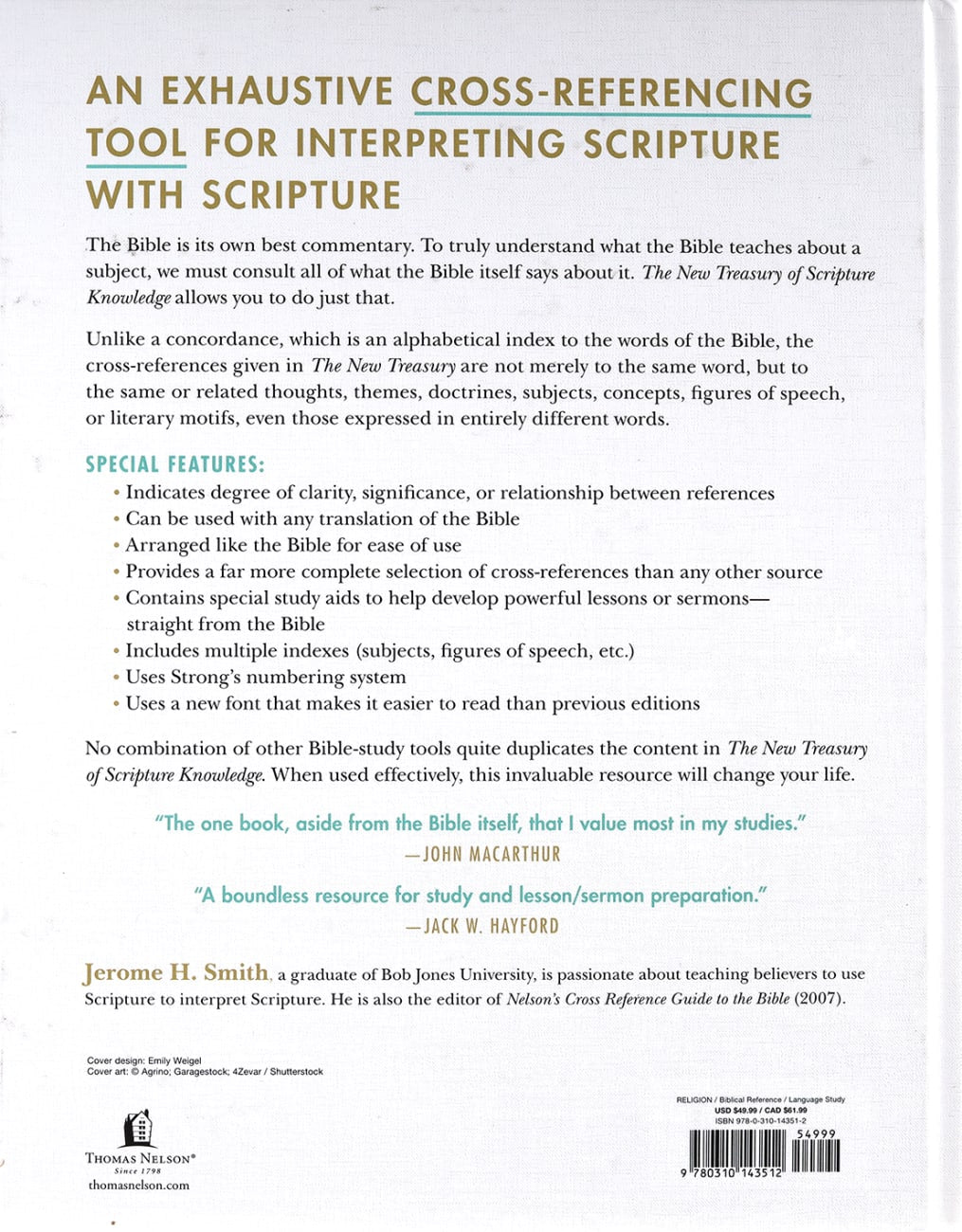 NEW TREASURY OF SCRIPTURE KNOWLEDGE  THE: AN EASY-TO-USE ONE-VOLUME LIBRARY FOR BIBLE STUDY AND LESSON PREPARATION