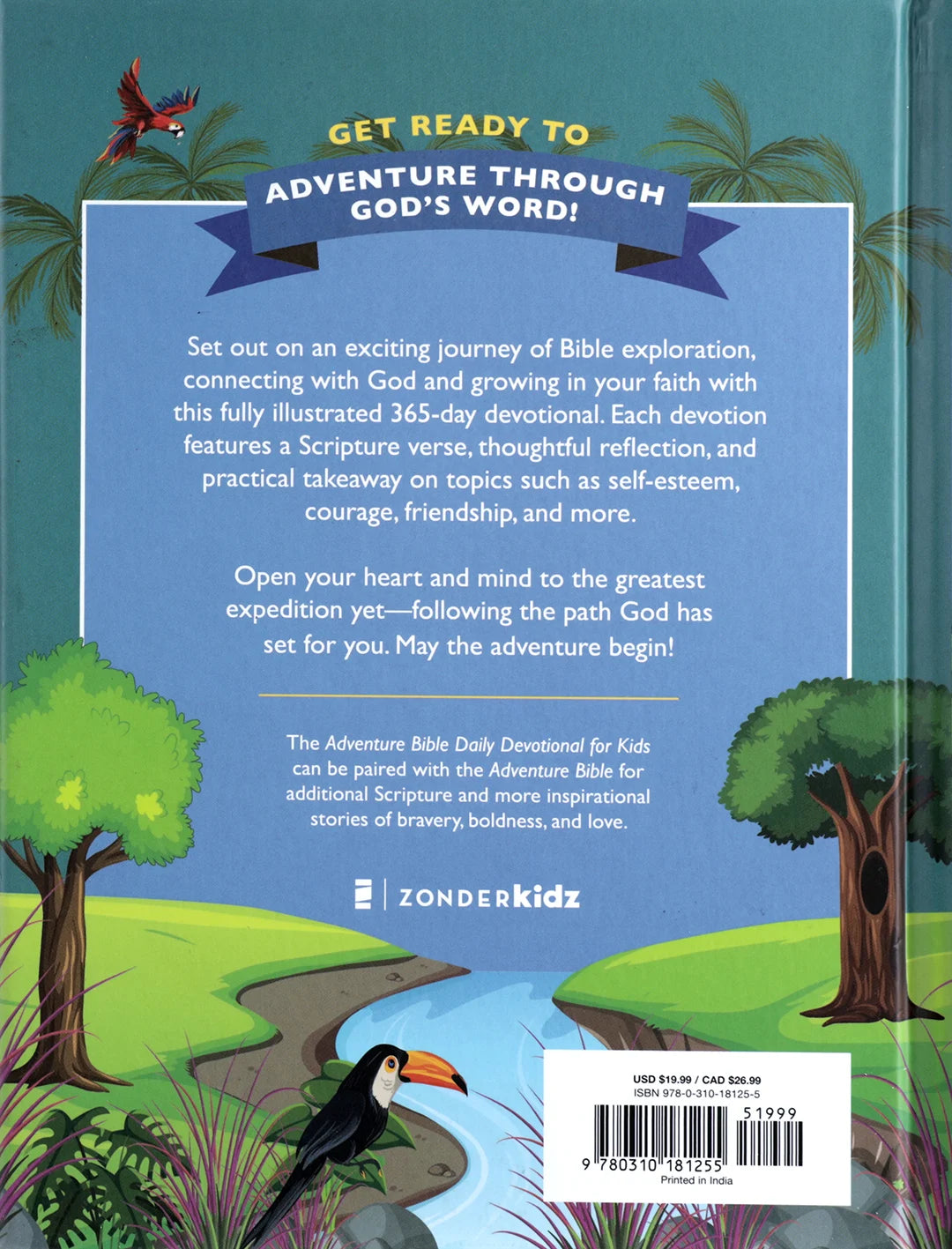 ADVENTURE BIBLE DAILY DEVOTIONAL FOR KIDS: A 365-DAY GUIDE TO UNDERSTANDING THE BIBLE