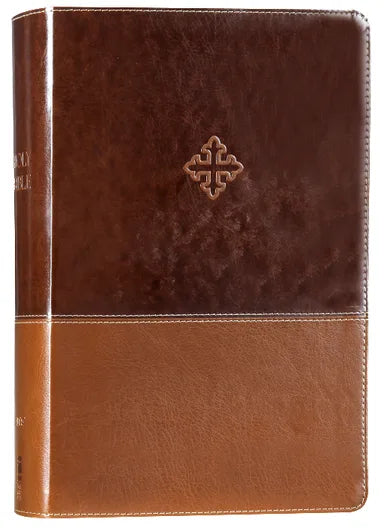 B AMPLIFIED STUDY BIBLE BROWN (BLACK LETTER EDITION)