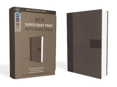 B NIV SUPER GIANT PRINT REFERENCE BIBLE GRAY (RED LETTER EDITION)