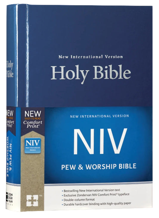 B NIV PEW AND WORSHIP BIBLE BLUE (BLACK LETTER EDITION)