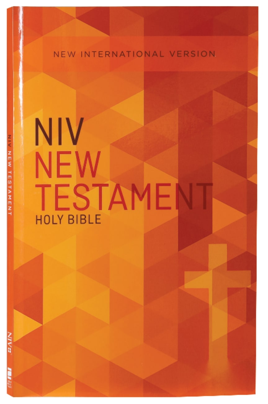 B NIV OUTREACH NEW TESTAMENT ORANGE CROSS (BLACK LETTER EDITION)