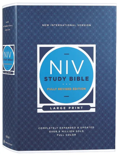 B NIV STUDY BIBLE LARGE PRINT (RED LETTER EDITION) FULLY REVISED EDITION (2020)