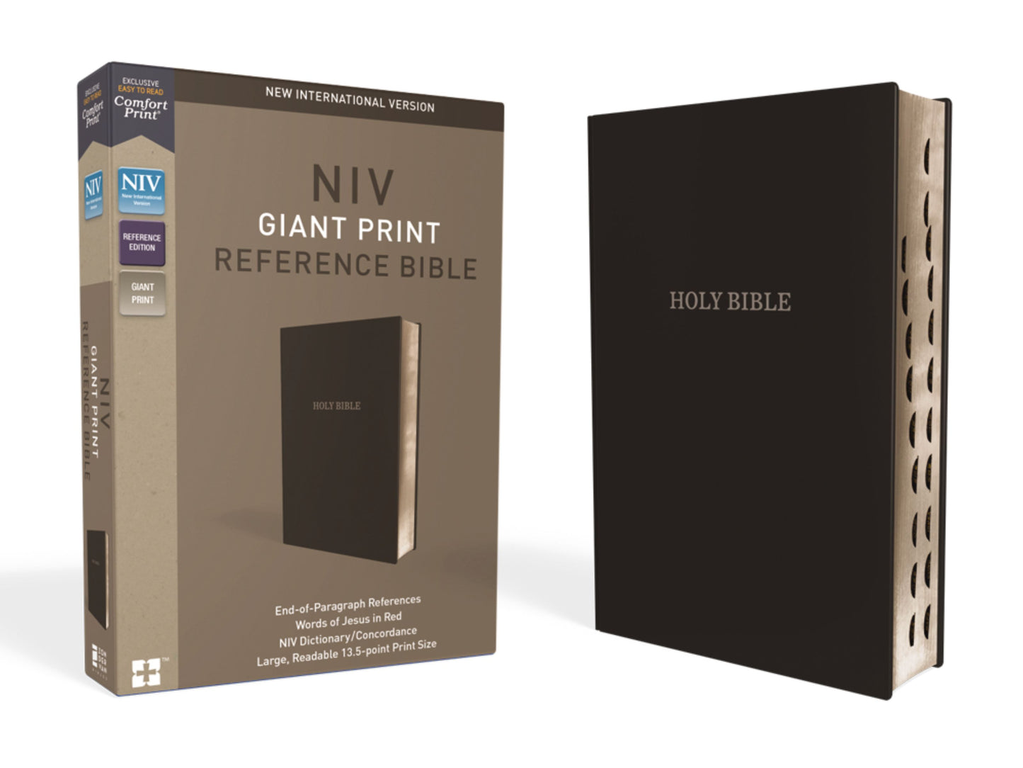 B NIV REFERENCE BIBLE GIANT PRINT INDEXED BLACK (RED LETTER EDITION)