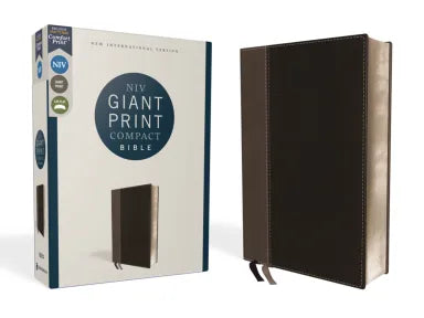 B NIV GIANT PRINT COMPACT BIBLE BLACK (RED LETTER EDITION)