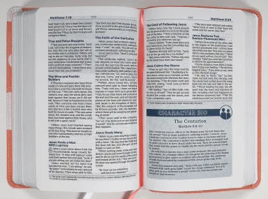 B NIV TEEN STUDY BIBLE COMPACT PEACH COMFORT PRINT