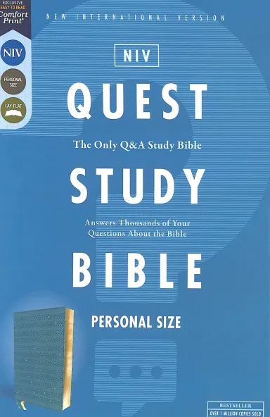 B NIV QUEST STUDY BIBLE PERSONAL SIZE TEAL