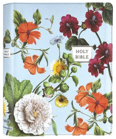 B NIV ARTISAN COLLECTION BIBLE BLUE FLORAL (RED LETTER EDITION)