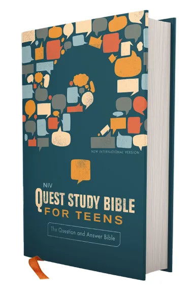 NIV QUEST STUDY BIBLE FOR TEENS  NAVY