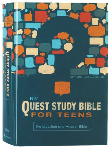 NIV QUEST STUDY BIBLE FOR TEENS  NAVY