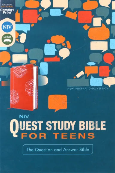 NIV QUEST STUDY BIBLE FOR TEENS  CORAL