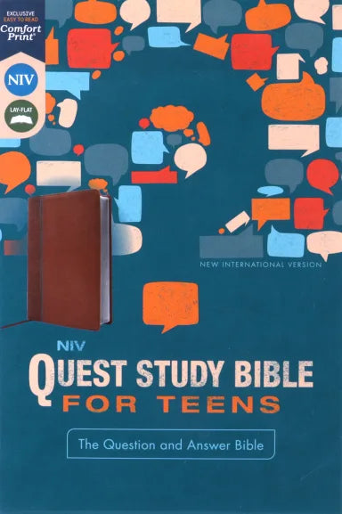 NIV QUEST STUDY BIBLE FOR TEENS  BROWN