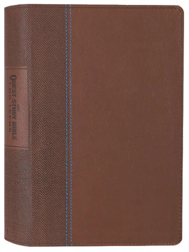 NIV QUEST STUDY BIBLE FOR TEENS  BROWN