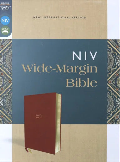 B NIV WIDE MARGIN BIBLE BROWN (RED LETTER EDITION)