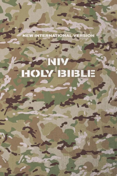 B NIV HOLY BIBLE COMPACT MILITARY CAMO