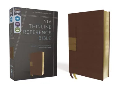 B NIV THINLINE REFERENCE BIBLE BROWN (RED LETTER EDITION)