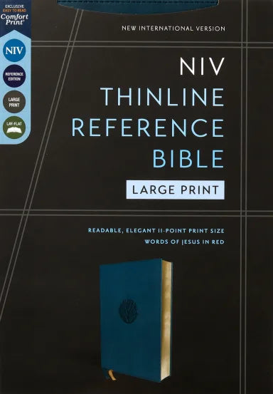 B NIV THINLINE REFERENCE BIBLE LARGE PRINT TEAL (RED LETTER EDITION)