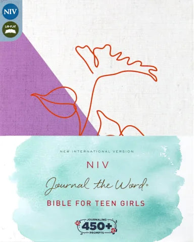 NIV JOURNAL THE WORD BIBLE FOR TEEN GIRLS  LAVENDER/WHITE (RED LETTER EDITION)