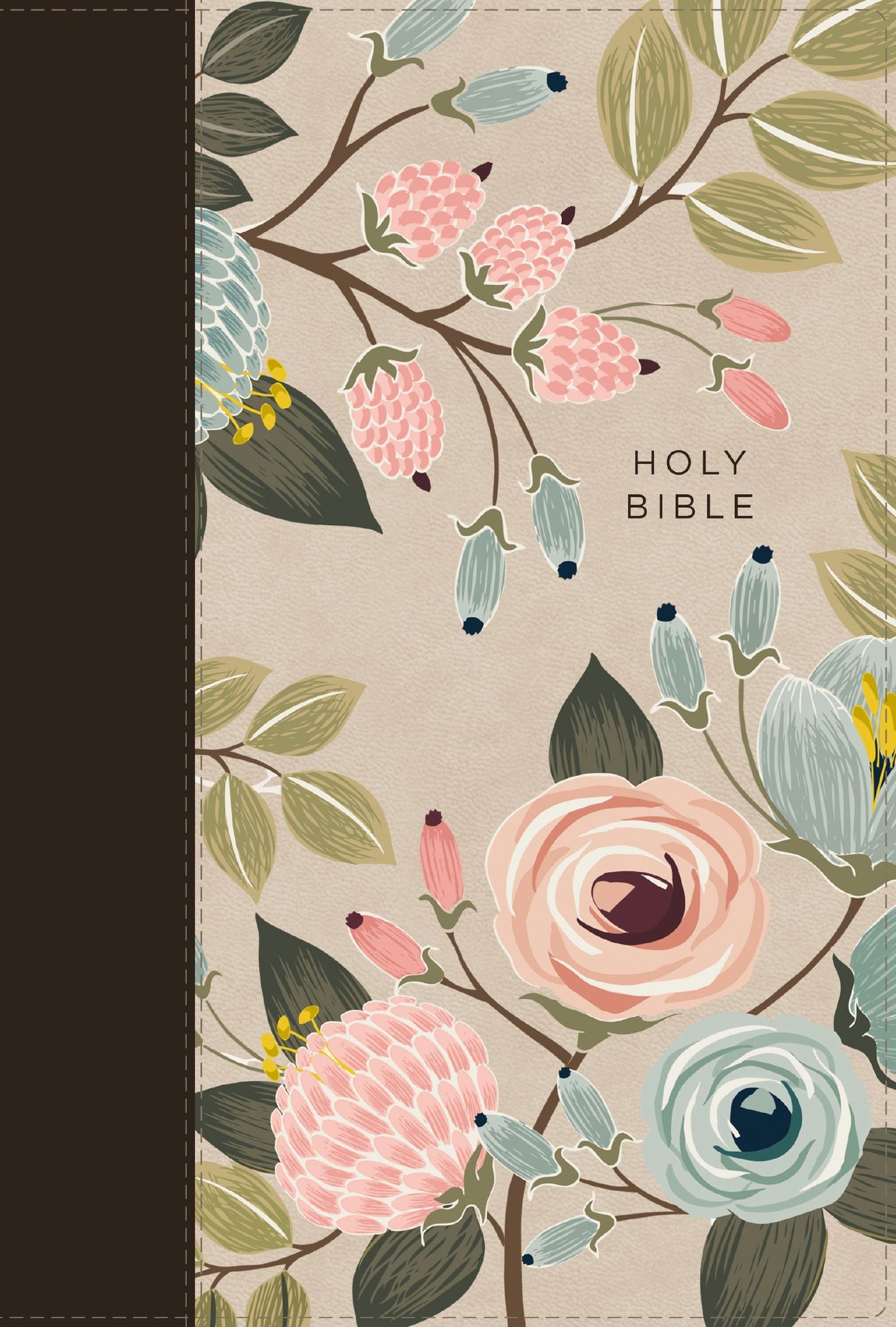 NIV THINLINE BIBLE  LARGE PRINT  FLORAL  ZIPPERED (RED LETTER EDITION)