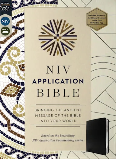 B NIV APPLICATION BIBLE  BLACK (RED LETTER EDITION)