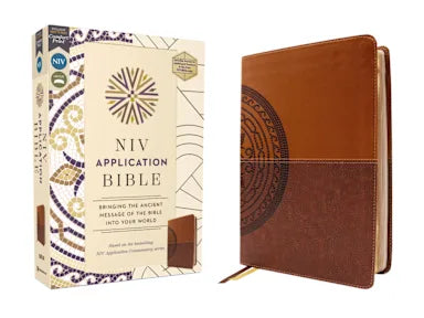 B NIV APPLICATION BIBLE  BROWN (RED LETTER EDITION)