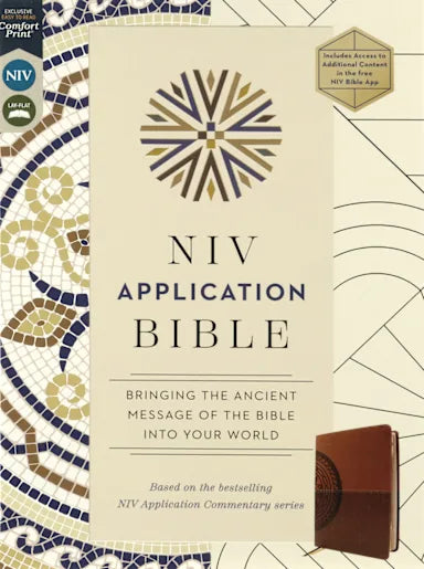 B NIV APPLICATION BIBLE  BROWN (RED LETTER EDITION)