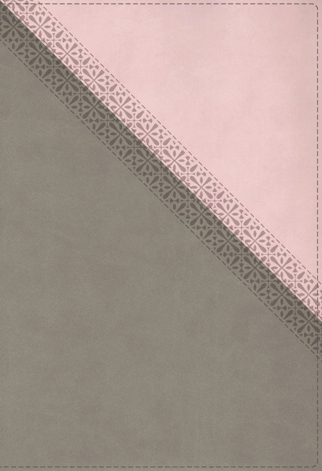 B NIV APPLICATION BIBLE  LARGE PRINT  PINK/GRAY  (RED LETTER EDITION)