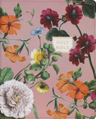 B NIV  ARTISAN COLLECTION BIBLE  LARGE PRINT  BLUSH FLORAL (RED LETTER EDITION)