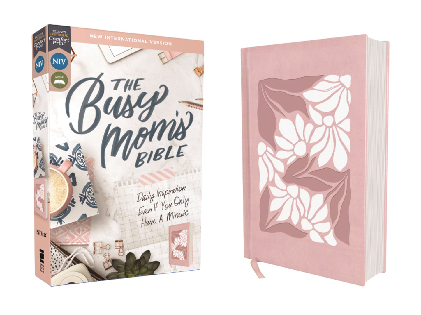 NIV THE BUSY MOM'S BIBLE  PINK  (RED LETTER EDITION)