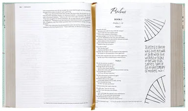 NIV BEAUTIFUL WORD COLORING BIBLE  LARGE PRINT TEAL (BLACK LETTER EDITION)