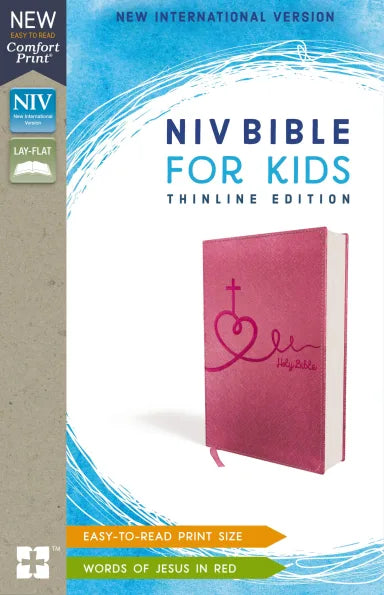 B NIV BIBLE FOR KIDS PINK THINLINE (RED LETTER EDITION)