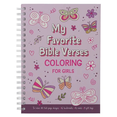 MY FAVORITE BIBLE VERSES: COLORING FOR GIRLS