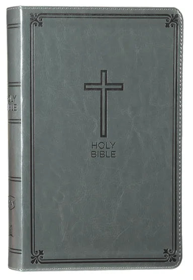 B NKJV DELUXE GIFT BIBLE GRAY (RED LETTER EDITION)