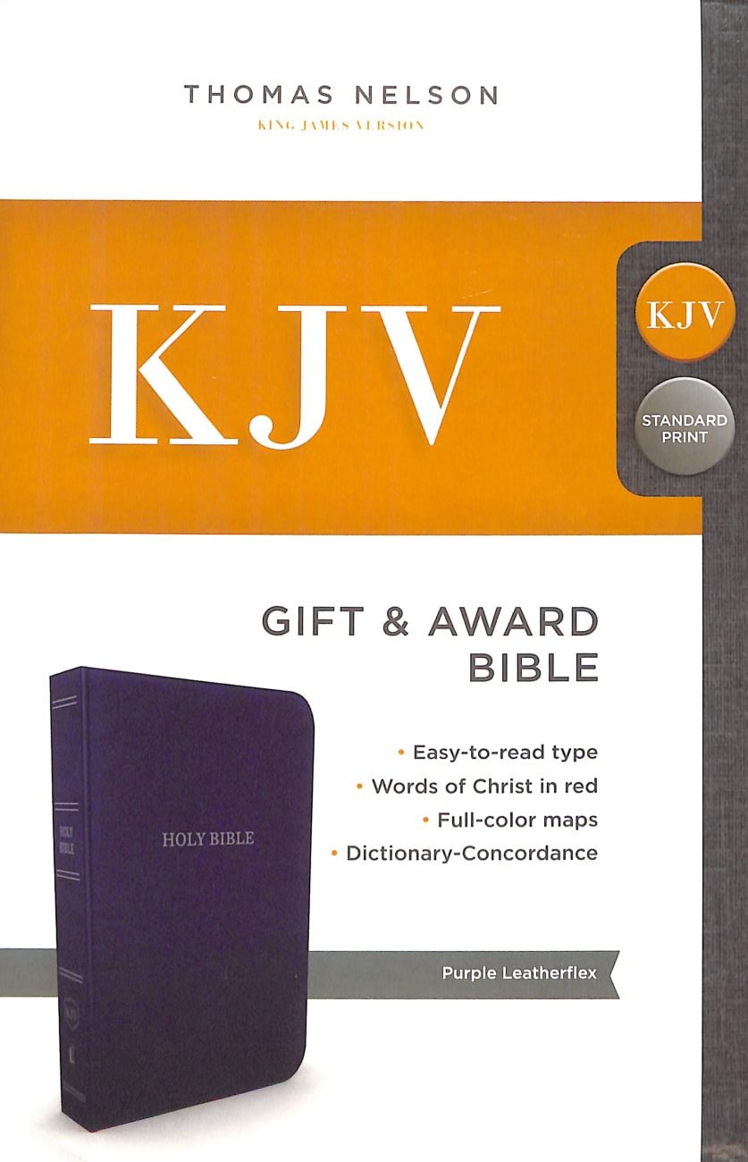 B KJV GIFT AND AWARD BIBLE PURPLE (RED LETTER EDITION)