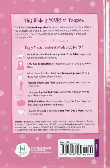 B NLT GIRL AFTER GOD'S OWN HEART BIBLE  A