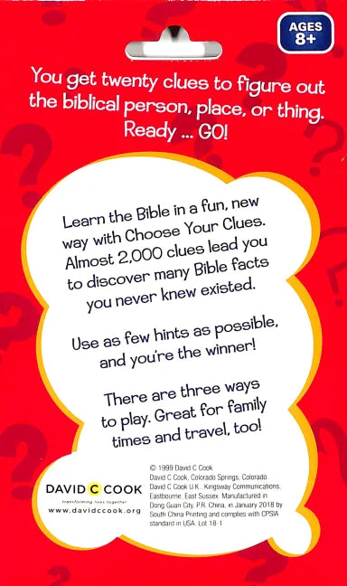 CHOOSE YOUR CLUES: BIBLICAL GUESSING GAME