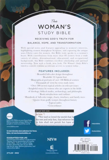 B NIV WOMAN'S STUDY BIBLE FULL-COLOR