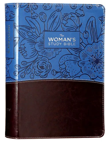 B NIV WOMAN'S STUDY BIBLE BLUE/BROWN FULL-COLOR