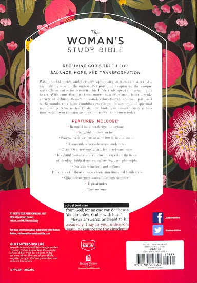 B NKJV THE WOMAN'S STUDY BIBLE BLUE